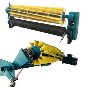 China Motor Electric Rotary Nylon Cleaning Roller Brush Belt Cleaner For Conveyor Belt Cleaning Brush supplier