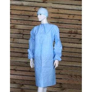 Laboratory Disposable Isolation Gowns Elastic Wrist Knitted Cuff Optional Size