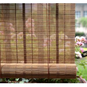 China OEM Multilayer 20&quot;Wx48&quot;L Wooden Woven Bamboo Blinds Roman Shade wholesale