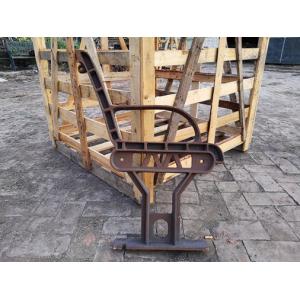 Stainless Steel Antique Cast Iron Park Bench Ends Spray Paint Decoration In Garden