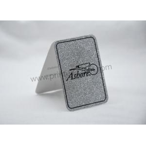 OEM Sliver Glitter Printed Recycled Paper Hang Tags For Clothing