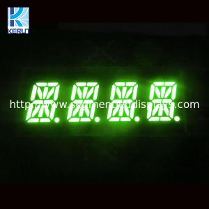 China ROHS SGS 16 Segment Alphanumeric LED Display 4 Digit Blue Green Color supplier