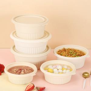 Biodegradable PLA Round Salad Container For Soup Vacuum Thermoforming