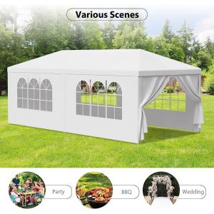 Outdoor Wedding Party Tent Camping Shelter Gazebo Canopy Removable Sidewalls Easy Set Gazebo BBQ Pavilion Canopy