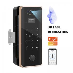 Office Store Wireless Glass Door Lock Full Automatic Face Scan For 10-12mm Thinkness Doors