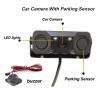 Reverse camere New 2 in 1 Sound Alarm CCD HD Car Reverse Backup Camera Parking