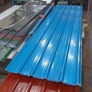 China Blue Color Coated Roofing Sheet Corrugated Steel Ceiling Material supplier