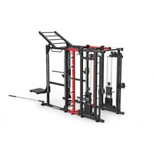 Combo Multi Station Gym Equipment , Commercial Power Rack Cable Machine