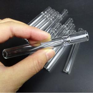 Unbreakable Glass Chillum Pipe / All Clear Glass Water Pipe For Men