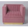 China Custom Color Velvet Fabric Sofa Living Room Furniture Armchair wholesale