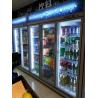Automatic Defrost Commercial Glass Door Beverage Cooler For Supermarket With