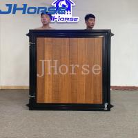 China Heavy Duty Customized Bamboo Horse Barn Door Windows With Yoke on sale