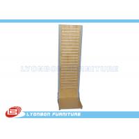 China ISO Double side Slatwall Display fixtures / MDF Display Stand For Promotion on sale