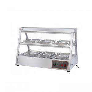 43KG Stainless Steel Food Display Warmer Showcase 1.6KW Electric Hot Food Warmer