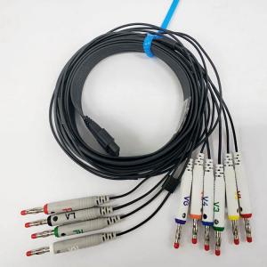 China Schiller 10 Lead Banana EKG Cables 3.6M Length 10 Resistor AHA Standard wholesale
