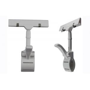 China ABS Stanchion Price Tag Holder Clip , White Promotional Thumb Clips supplier