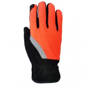 China CE Winter Gloves PU Palm 40g Thinsulate Lining With Reflective Strap supplier