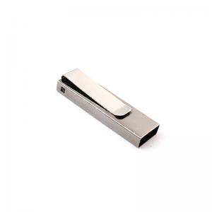 China Clip Shapes Metal USB Drive Customized Laser Print LOGO UDP chips supplier