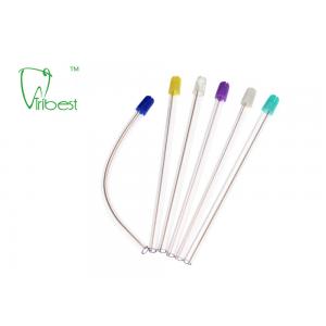 PVC Dental Disposable Saliva Ejector Clear Body Colorful Tip