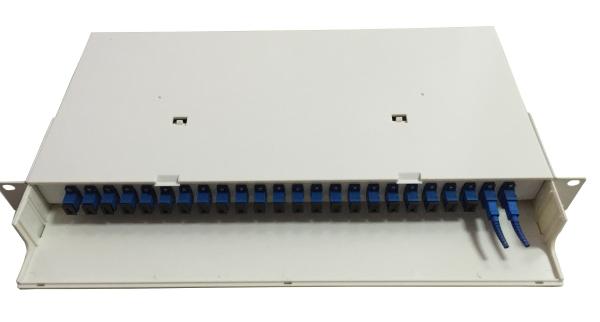 Пульт временных соединительных кабелей Abs высоты переходника CATV 24cores 1U LC