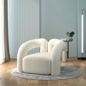 Nordic Single Living Room Chairs 1 Seat Fabric Lounge Sofa Chair