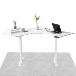 China L Shape Home Office Desk Corner Standing Desk Metal Iron Waterproof Eco-friendly Partical Board supplier
