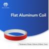 Flat Aluminum Strip Trim Cap 0.6/0.8 MM Red Color Double Side Coating Channel