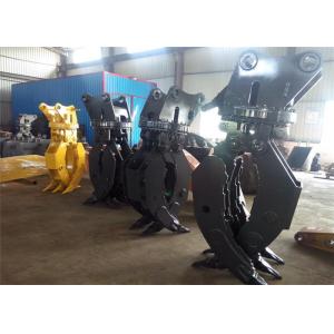 High Strength Hydraulic Wood Rotating Grapple For Excavator Volvo EC290