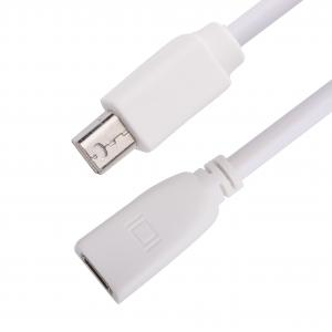 China C2g Mini Male To Female Displayport Cable White Oem / Odm supplier