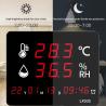 China Baby Thermometer Digital Thermometer High Sensitive Temperature and Humidity Meter With Clcoks Temperature Sensor Greenhouse wholesale
