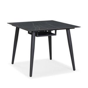 Folded Unfolded Outdoor Bar Table HPL Laminate High Top Outdoor Table