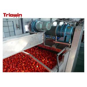 China 220V/380V Small Scale  Tomato Paste Processing Line With Sorting Section supplier