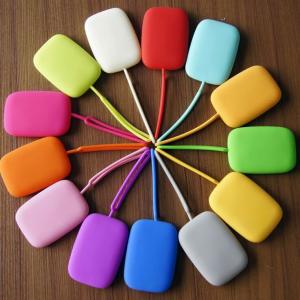 Multipurpose Silicone Key Wallet ID Card Holder With 15 Colors In Stock , Custom Print Your Own Logo