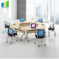 China Ebunge School Furniture Wooden Stackable Office Conference Folding Tables on sale