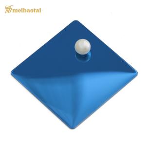 Mirror Finish Decorative Stainless Steel Sheet 0.55mm Blue Plating Ss Plate