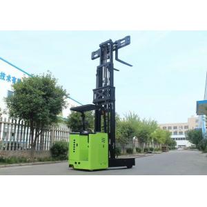 Battery Powered Electric Forklift Truck Reach Forklift Trucks With Solid Tire