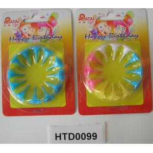Plastic Birthday Candle Holders Flower Shaped For Cupcake Decorations Food Grade