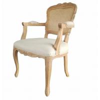 China Fabric Upholstery Wooden Leisure Chair French Style For Living Room dining chair on sale