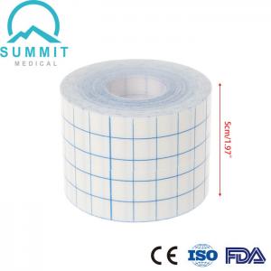 China 5cmX10m Wound Dressing Roll , White Non Woven Adhesive Tape supplier
