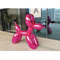 China 150cm High Nano Coating Stainless Steel Balloon Dog Sculpture on sale
