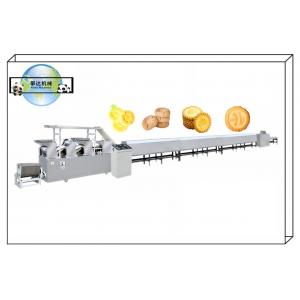 Small Capacity Automatic Biscuit Production Line 300Kg/H Capacity Stainless Steel Material