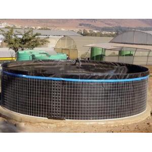 20000L PVC Fish Farming Tank with Lid, Flexible Tarpaulin Wire Mesh Tank For Agricultural