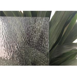 Curve / Flat Textured Glass Sheets , Obscure Frosted Patterned Glass