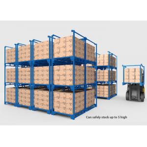 China Collapsible Heavy Duty Industrial Shelving , Movable Metal Storage Rack supplier