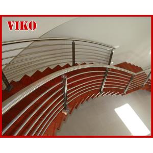 Steel Cable Stair VK85SC  304 Stainless Steel Handrail  Treed American Oak  Carbon Steel Powder-coate   Aluminum