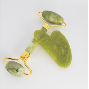 China Facial Skin Jade Roller Gua Sha Massage Tool Set for Muscle Relaxing supplier