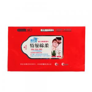 China Aluminum Foil Sanitising Cleaning 150 Micron Wet Wipes Pouch supplier