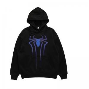 China 2023 Autumn-Winter Oversized Crew Neck Cotton Sweatshirt with Spider Logo Print Plus Fleecy Hoodie in M Size supplier