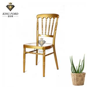 Iron Frame Rose Gold Natural Chiavari Chair Support OEM ODM