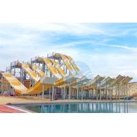 China Fiberglass Slip N Fly Water Slide Ramp Fade Oxidation Resistant For Water Park on sale
